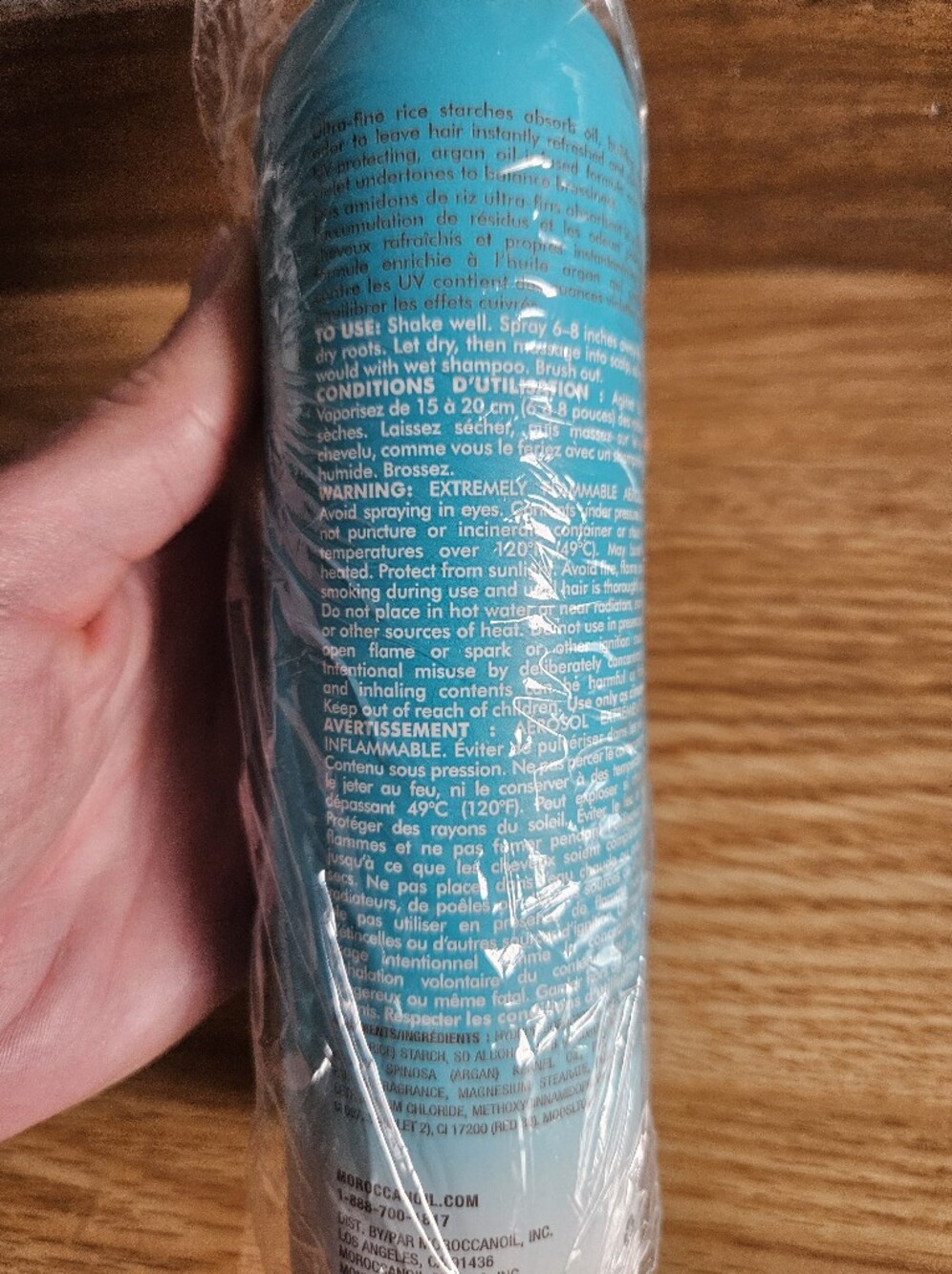 Moroccanoil Light Blue Dry Shampoo Spray - Picture 3 of 5